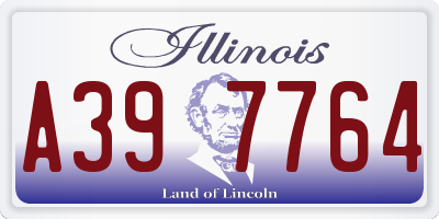 IL license plate A397764