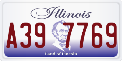 IL license plate A397769