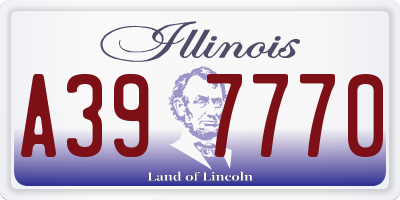 IL license plate A397770