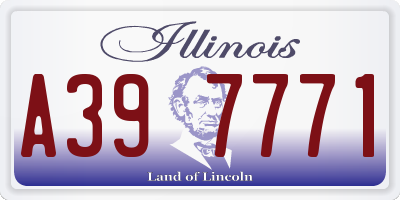IL license plate A397771