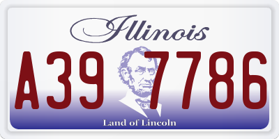 IL license plate A397786