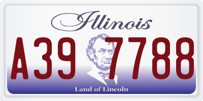 IL license plate A397788