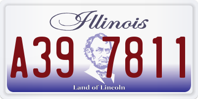 IL license plate A397811