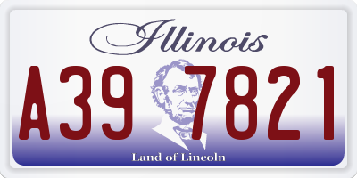 IL license plate A397821