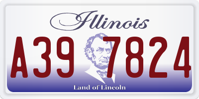 IL license plate A397824