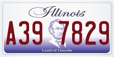 IL license plate A397829