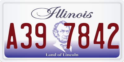 IL license plate A397842
