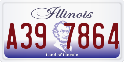 IL license plate A397864