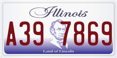 IL license plate A397869