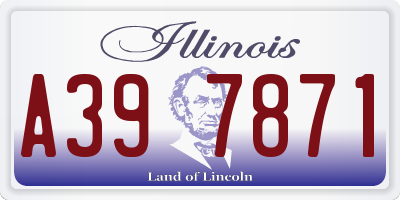 IL license plate A397871