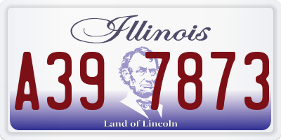 IL license plate A397873