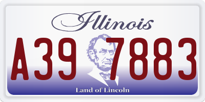 IL license plate A397883