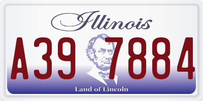 IL license plate A397884