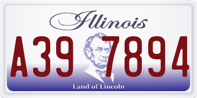 IL license plate A397894
