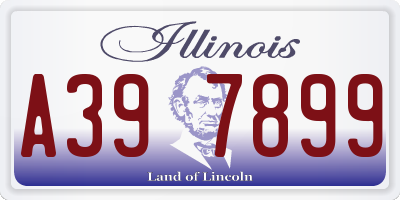 IL license plate A397899