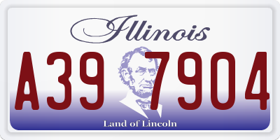 IL license plate A397904