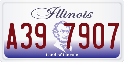 IL license plate A397907