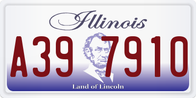 IL license plate A397910