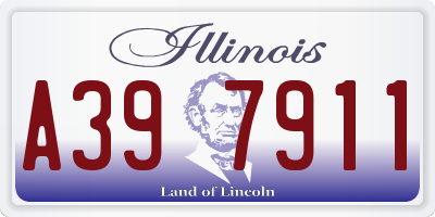 IL license plate A397911