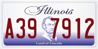 IL license plate A397912