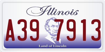 IL license plate A397913
