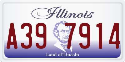 IL license plate A397914