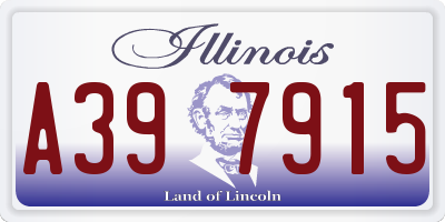 IL license plate A397915