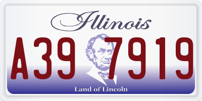 IL license plate A397919