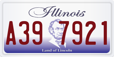 IL license plate A397921