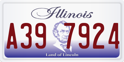 IL license plate A397924