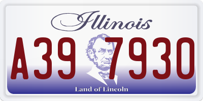 IL license plate A397930