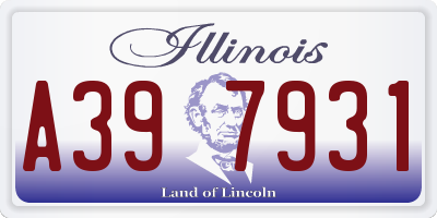 IL license plate A397931