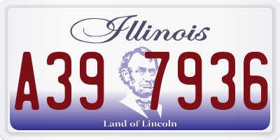 IL license plate A397936