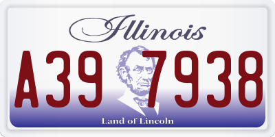 IL license plate A397938