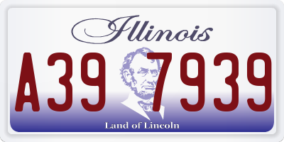 IL license plate A397939