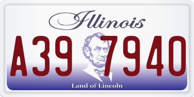 IL license plate A397940