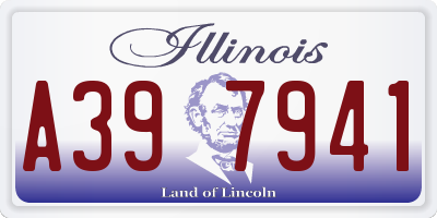 IL license plate A397941