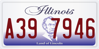 IL license plate A397946