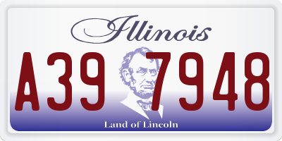 IL license plate A397948