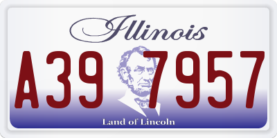 IL license plate A397957