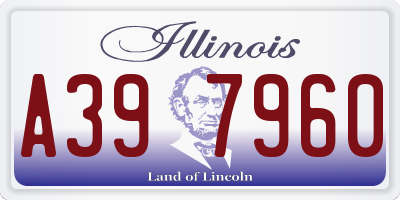 IL license plate A397960