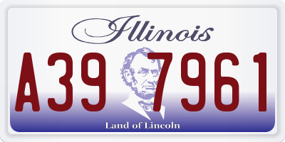 IL license plate A397961