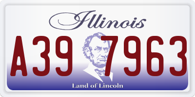 IL license plate A397963