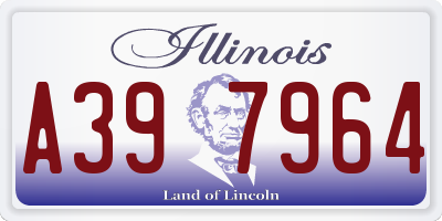IL license plate A397964