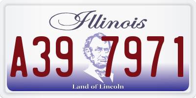 IL license plate A397971