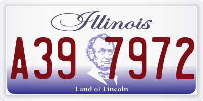 IL license plate A397972