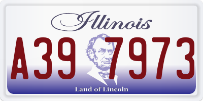 IL license plate A397973