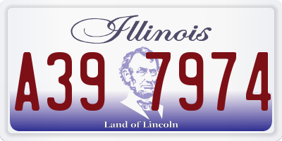 IL license plate A397974