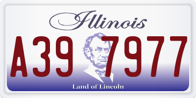 IL license plate A397977