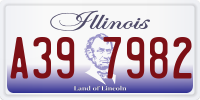 IL license plate A397982